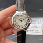 Ballon Bleu Cartier TWF Swiss Quartz 33 mm Silver Dial Copy Watch_th.jpg